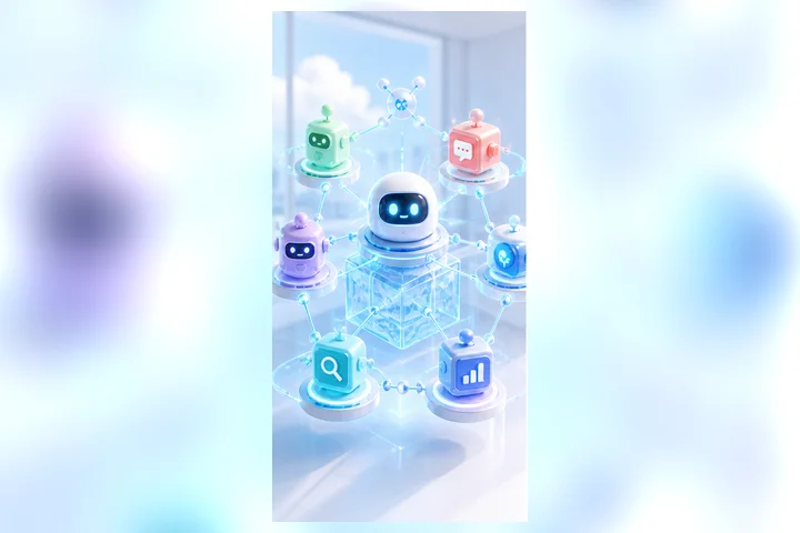 Ilustración personalizada del curso Agentes AI: Desarrollo y Arquitectura con Antigravity, Claude Code, Codex, Hermes y Gemini: Agentes AI: Desarrollo y Arquitectura con Antigravity, Claude Code, Codex, Hermes y Gemini