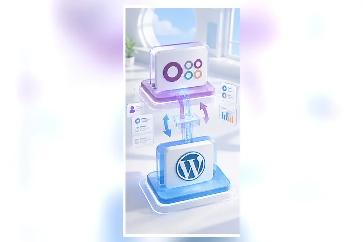 Ilustración personalizada del curso Integración Odoo + WordPress: Integración Odoo + WordPress