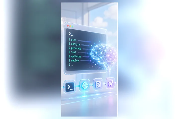 Ilustración personalizada del curso Terminal para IA: Terminal para IA